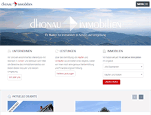 Tablet Screenshot of dhonau-immobilien.de